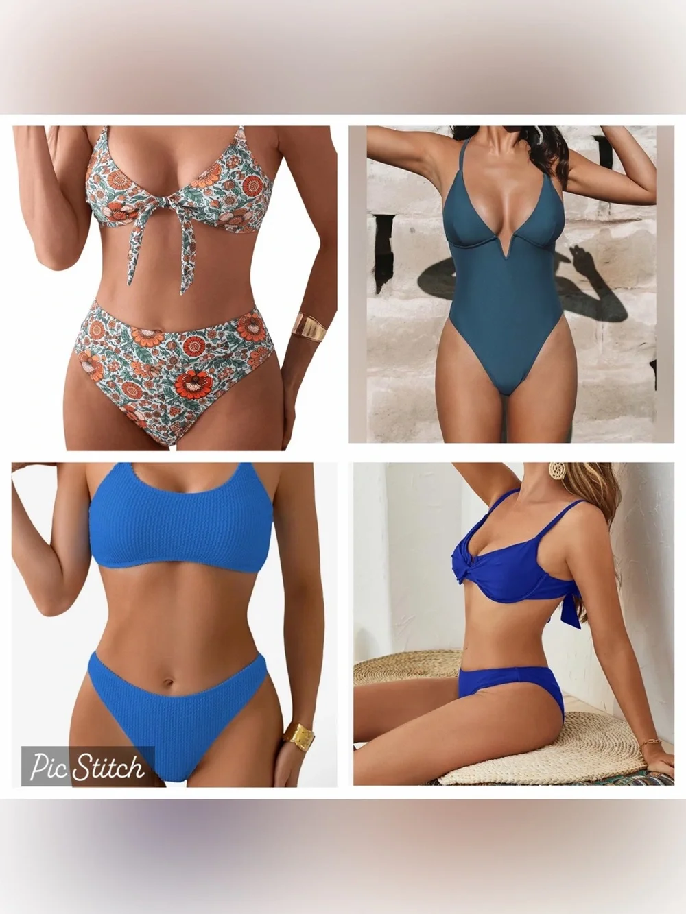 Bundle of 4 New Bikinis- Zaful, Cupshe, Etc Size Medium